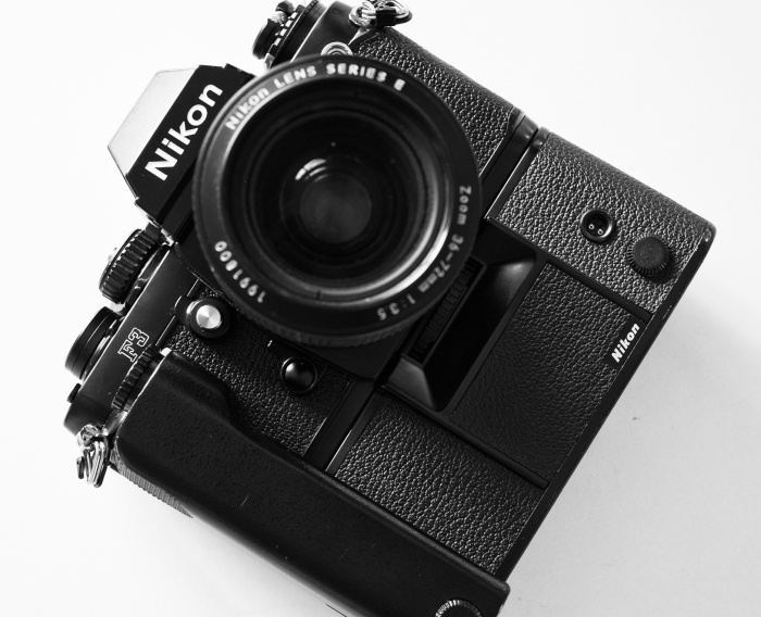 Nikon F3 captured by Fujifilm X100s with 50mm lens converter
